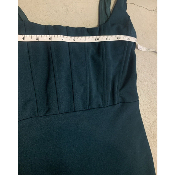 Windsor Maxi Dress Small Hunter Green Mermaid Lattice Prom Pageant Formal Gown - Picture 9 of 14